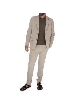 HERITAGE | POLOSHIRT HORIZONTALE RIPPSTRUKTUR BRAUN Hot
