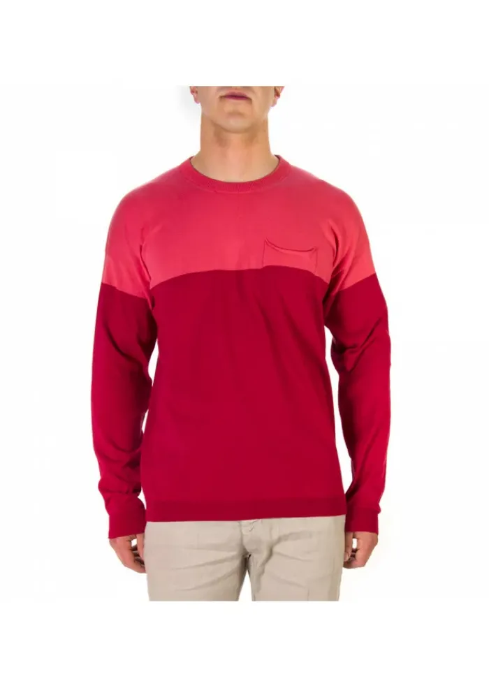 ROBERTO COLLINA HERRENPULLOVER | RA12001 ROT ROSA Clearance