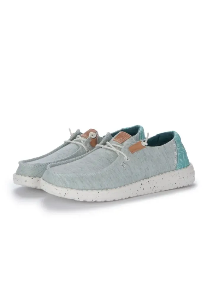 HEY DUDE SHOES HEY DUDE | FLACHE SCHUHE HEATHERED SLUB TROPICAL TÜRKIS Best