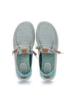 HEY DUDE SHOES HEY DUDE | FLACHE SCHUHE HEATHERED SLUB TROPICAL TÜRKIS Best