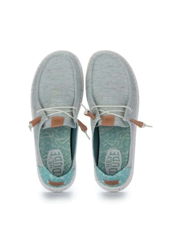 HEY DUDE SHOES HEY DUDE | FLACHE SCHUHE HEATHERED SLUB TROPICAL TÜRKIS Best