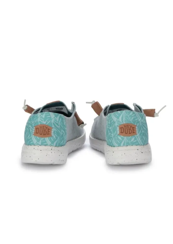 HEY DUDE SHOES HEY DUDE | FLACHE SCHUHE HEATHERED SLUB TROPICAL TÜRKIS Best