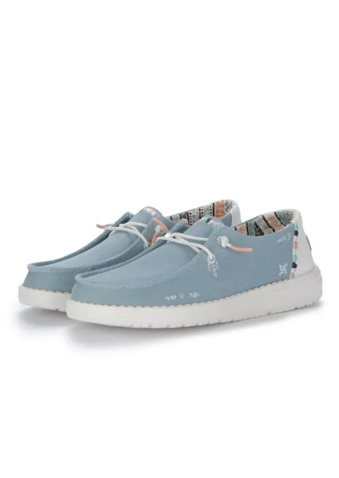HEY DUDE SHOES HEY DUDE | FLACHE SCHUHE WENDY BOHO HELLBLAU Fashion