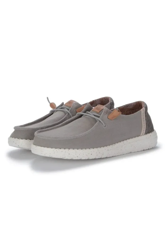 HEY DUDE SHOES HEY DUDE | FLACHE SCHUHE WENDY WASHED GRAU New