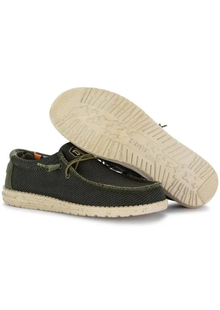 HEY DUDE SHOES HEY DUDE | FLACHE SCHUHE WALLY SOX STITCH GRÜN Discount