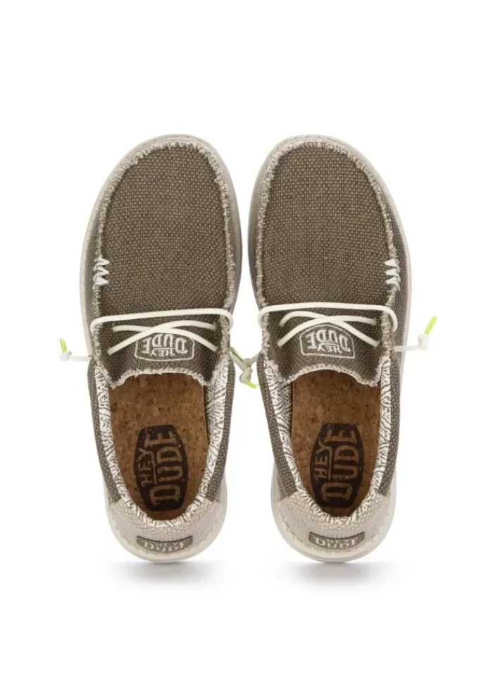 HEY DUDE SHOES HEY DUDE | FLACHE SCHUHE WALLY BRAIDED BRAUN Sale