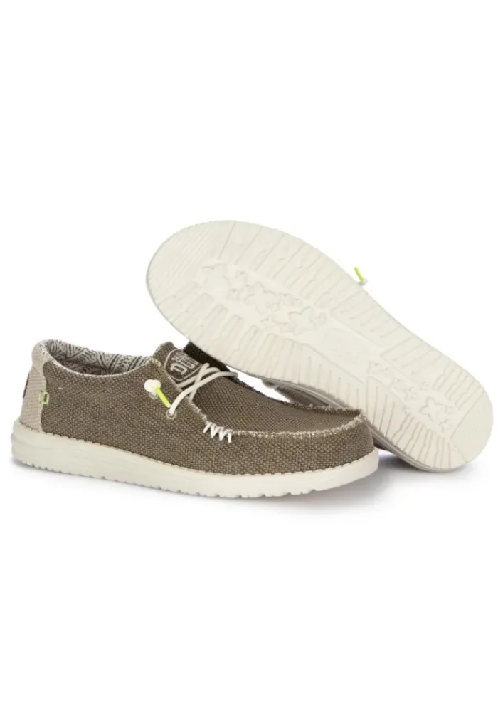 HEY DUDE SHOES HEY DUDE | FLACHE SCHUHE WALLY BRAIDED BRAUN Sale
