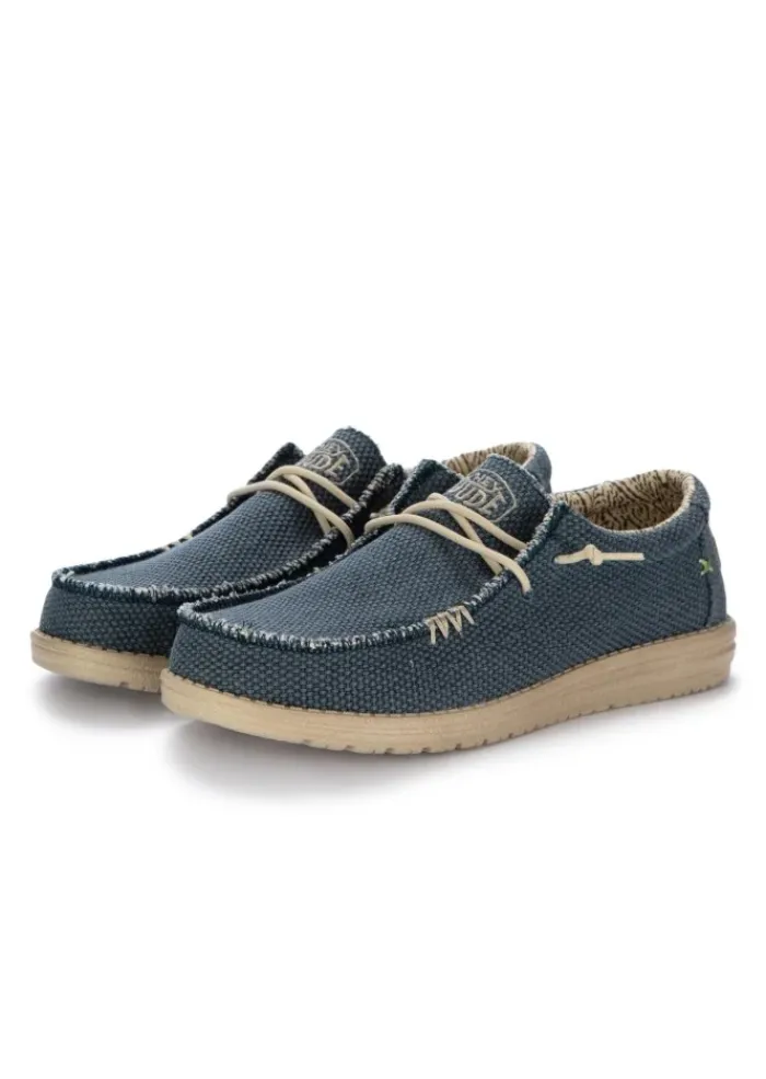 HEY DUDE SHOES HEY DUDE | FLACHE SCHUHE WALLY BRAIDED NACHTBLAU Fashion
