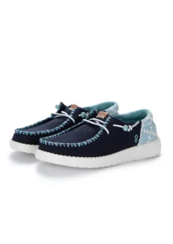 HEY DUDE SHOES HEY DUDE | FLACHE SCHUHE WENDY FUNK JACQUARD BLAU Online