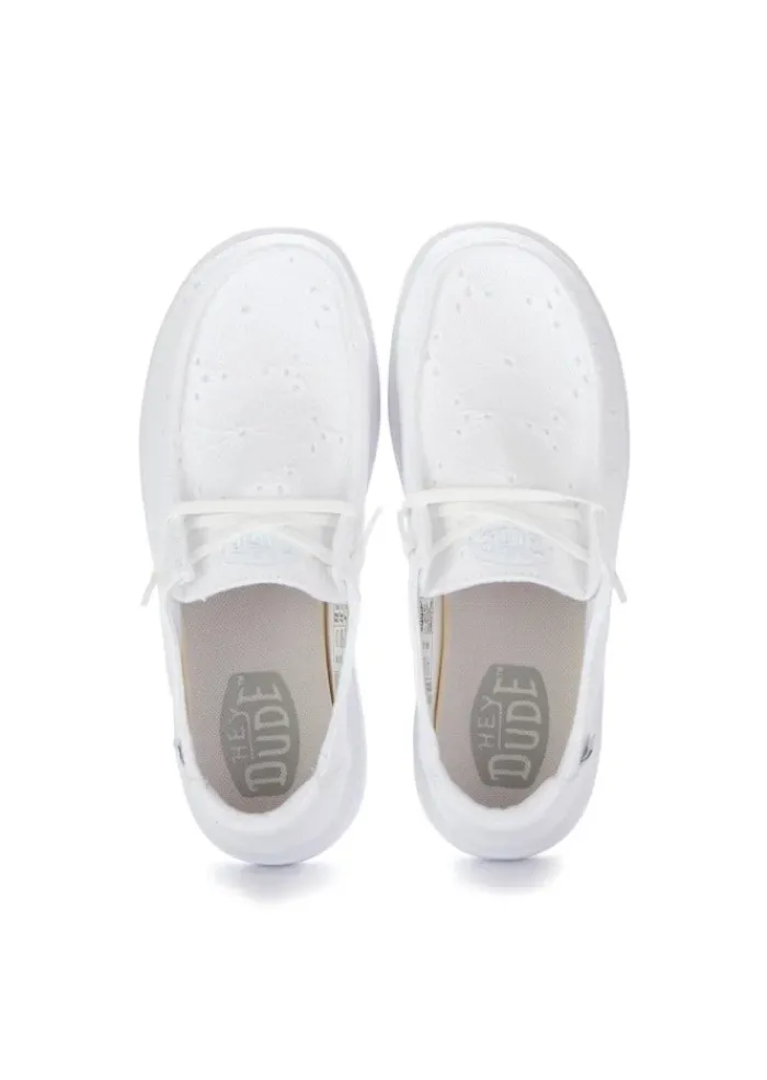 HEY DUDE SHOES HEY DUDE | FLACHE SCHUHE WENDY RISE EYELET WEISS Online