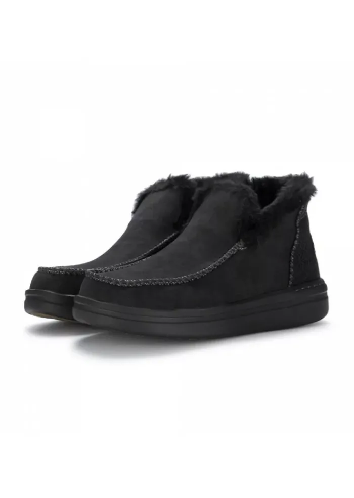 HEY DUDE SHOES | DAMEN STIEFELETTEN DENNY GRIP JET SCHWARZ New