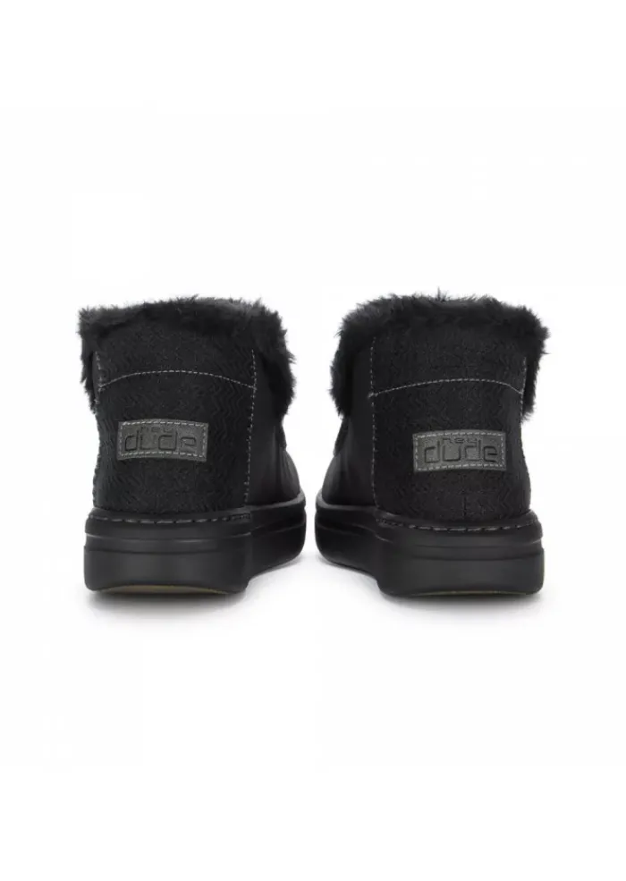 HEY DUDE SHOES | DAMEN STIEFELETTEN DENNY GRIP JET SCHWARZ New