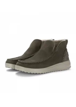 HEY DUDE SHOES | DAMEN STIEFELETTEN DENNY SUEDE GRÜN Hot
