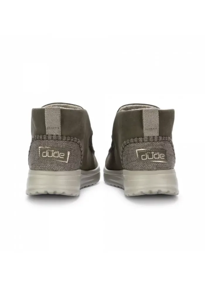 HEY DUDE SHOES | DAMEN STIEFELETTEN DENNY SUEDE GRÜN Hot