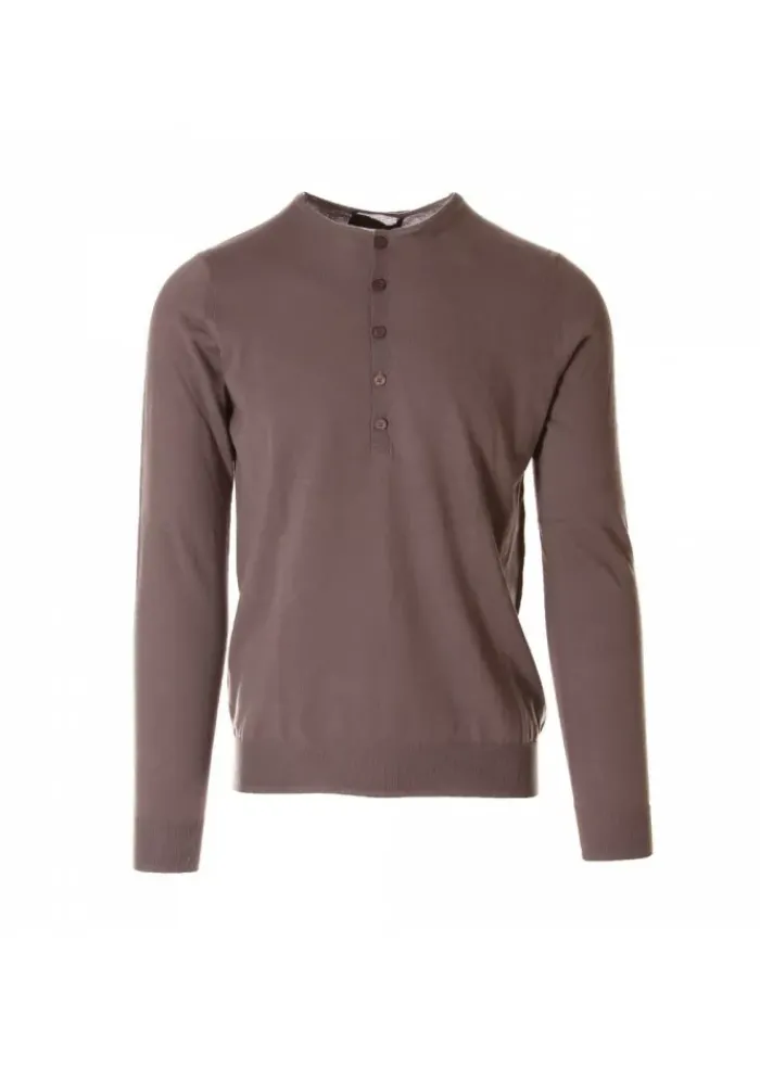 HOSIO | PULLOVER KNÖPFEN GRAU Best