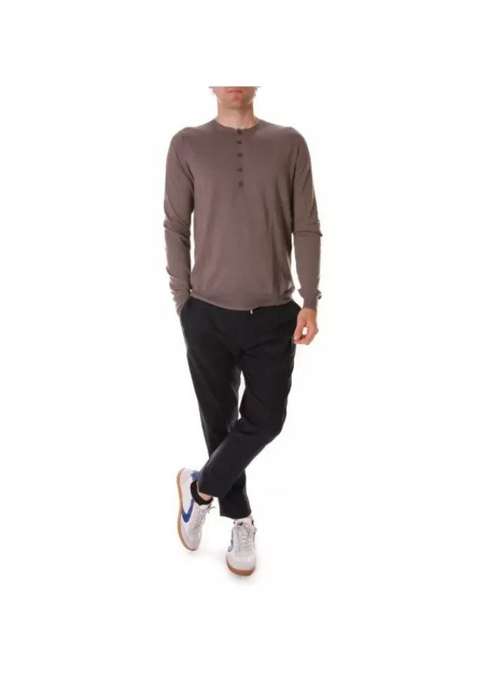 HOSIO | PULLOVER KNÖPFEN GRAU Best