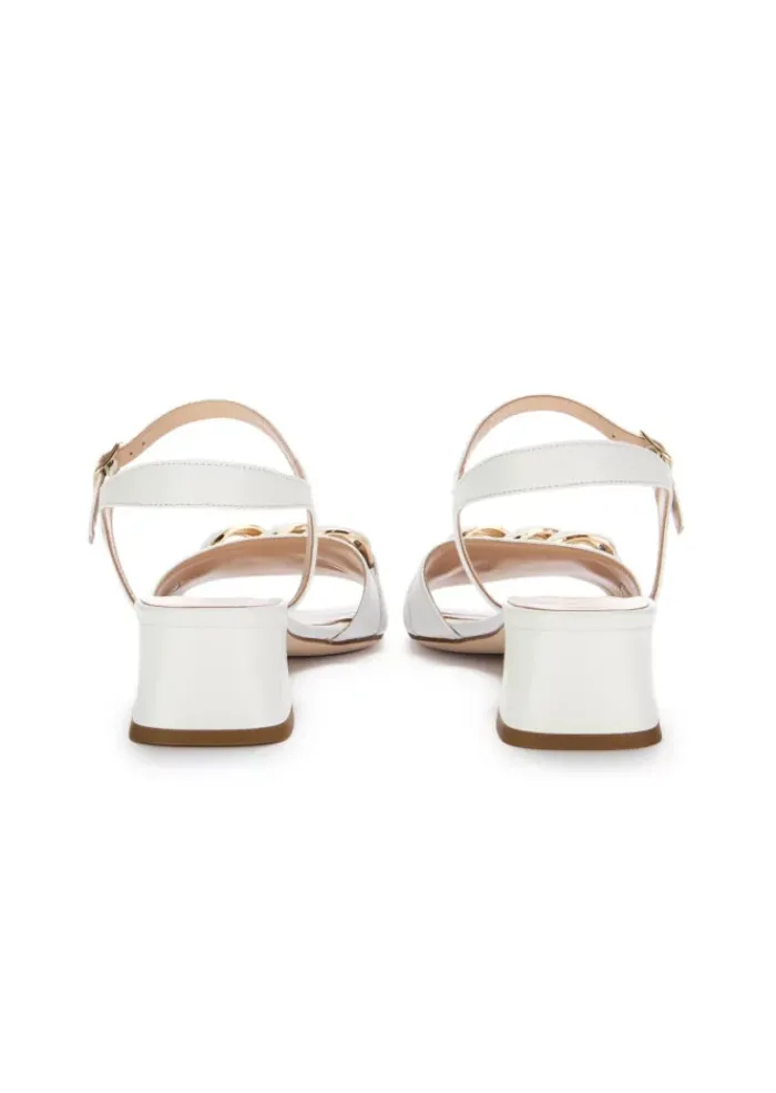 IL BORGO FIRENZE | ABSATZSANDALEN IMPERO LEDER WEISS Sale