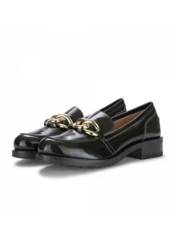 IL BORGO FIRENZE | DAMEN FLACHE SCHUHE LACK FINISH GRÜN Sale