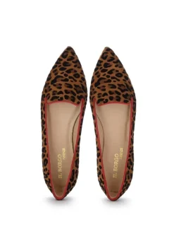 IL BORGO FIRENZE | FLACHE SCHUHE LEOPARDINO BRAUN SCHWARZ ROT Best
