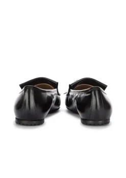 IL BORGO FIRENZE | FLACHE SCHUHE FRANSEN ABRASIVATO SCHWARZ Clearance