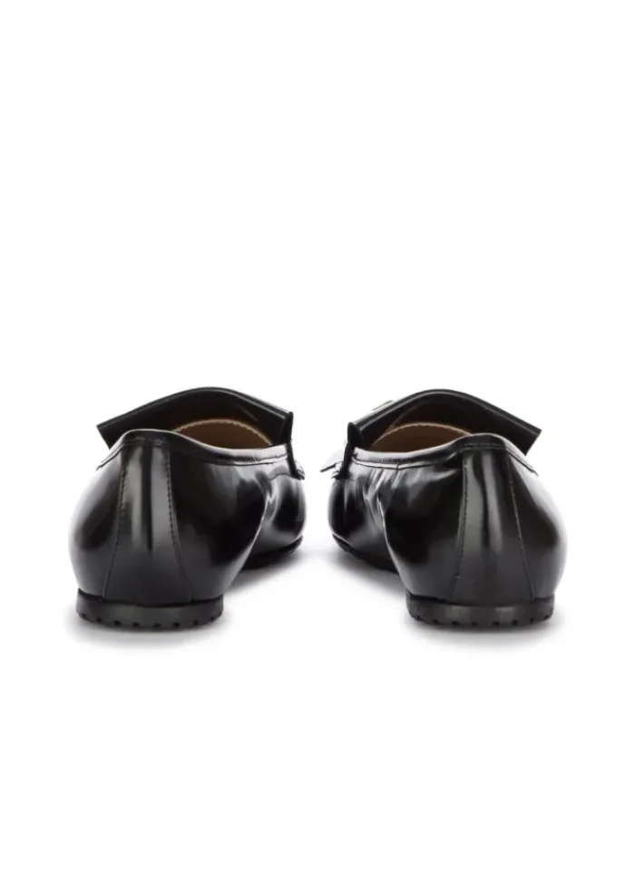 IL BORGO FIRENZE | FLACHE SCHUHE FRANSEN ABRASIVATO SCHWARZ Clearance