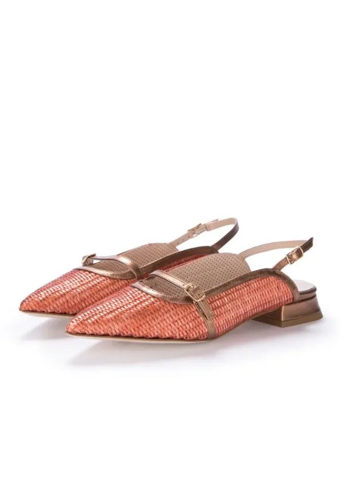 IL BORGO FIRENZE | SLINGBACK BAST ORANGE Clearance