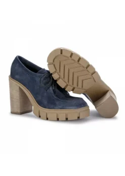 JUICE | ABSATZSCHUHE AUS WILDLEDER BLAU New