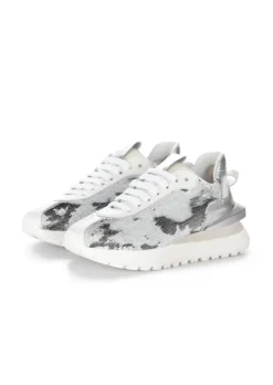 JUICE | SNEAKER PAILETTEN WEIß GRAU Clearance