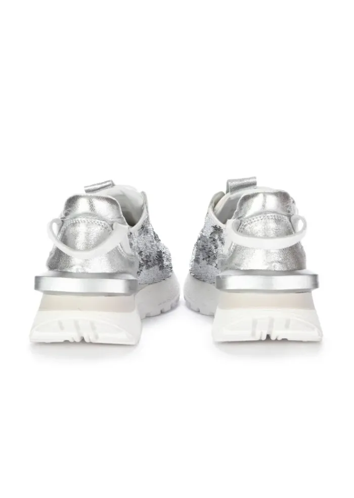 JUICE | SNEAKER PAILETTEN WEIß GRAU Clearance