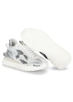 JUICE | SNEAKER PAILETTEN WEIß GRAU Clearance