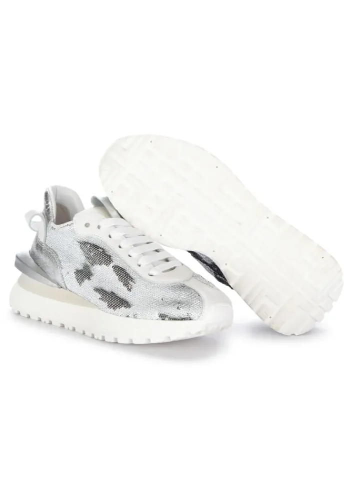 JUICE | SNEAKER PAILETTEN WEIß GRAU Clearance