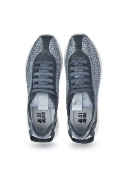 JUICE | SNEAKER RAFFIA LEDER BLAU Outlet
