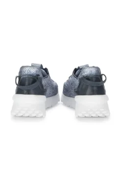 JUICE | SNEAKER RAFFIA LEDER BLAU Outlet