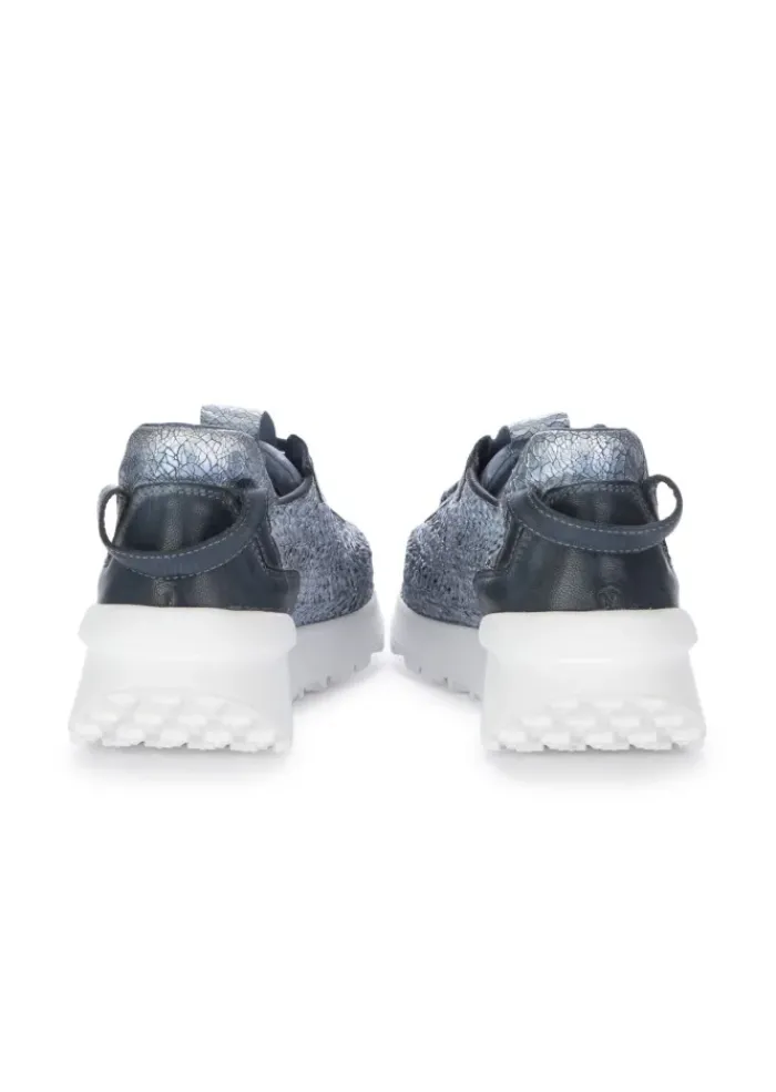 JUICE | SNEAKER RAFFIA LEDER BLAU Outlet
