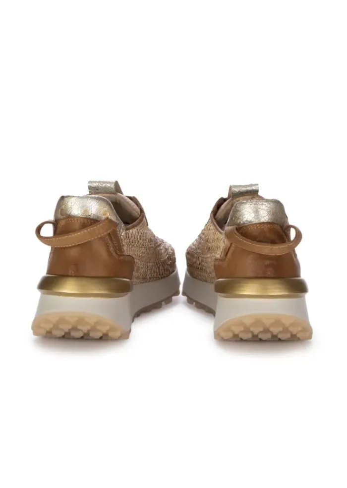 JUICE | SNEAKER RAFFIA LEDER BRAUN Outlet