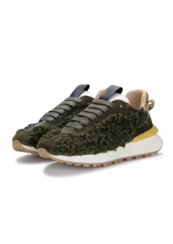 JUICE | SNEAKERS PELLICCIA GRÜN GELB Clearance