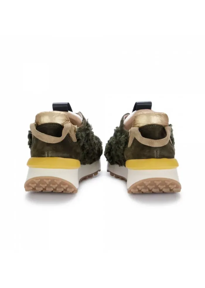 JUICE | SNEAKERS PELLICCIA GRÜN GELB Clearance