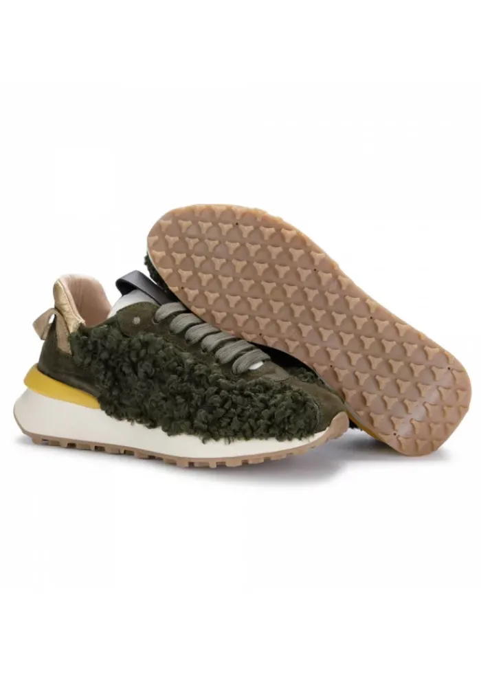 JUICE | SNEAKERS PELLICCIA GRÜN GELB Clearance