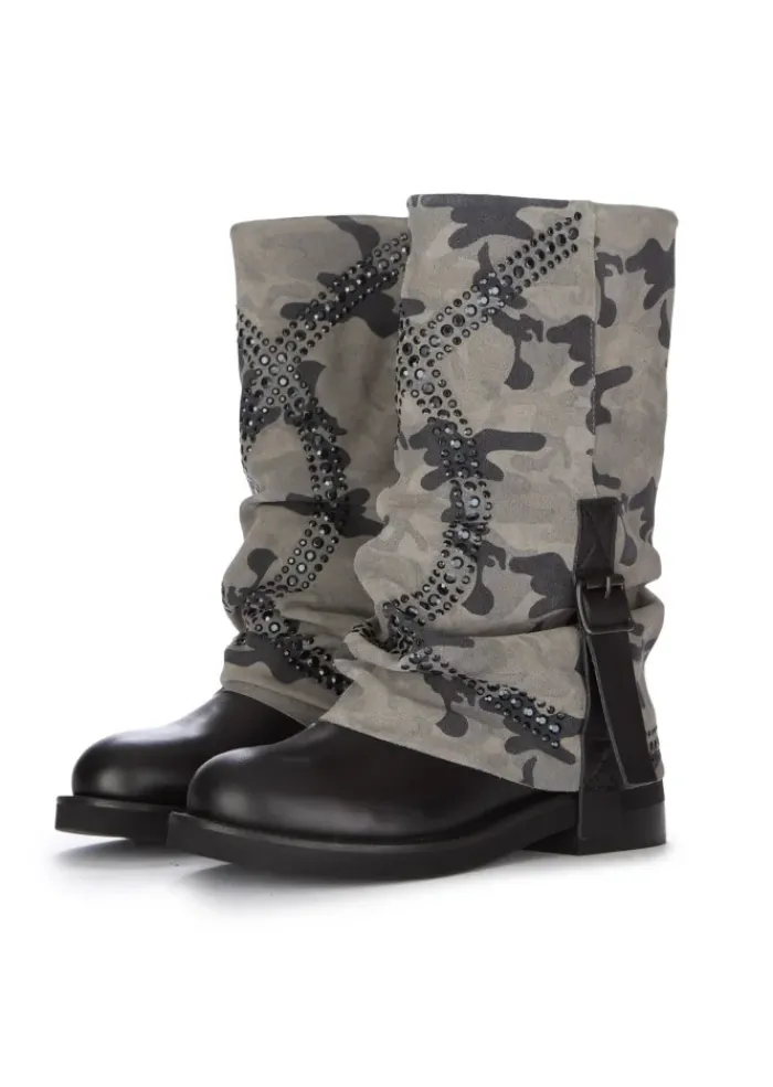 JUICE | STEIFEL CAMO MILITARE GRAU SCHWARZ Hot