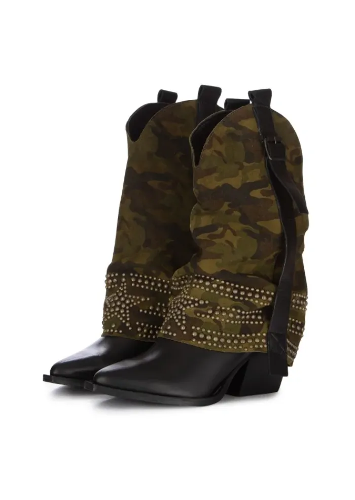 JUICE | STIEFEL MILITARE VITELLO GRÜN SCHWARZ Clearance