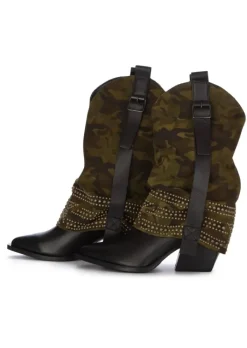 JUICE | STIEFEL MILITARE VITELLO GRÜN SCHWARZ Clearance