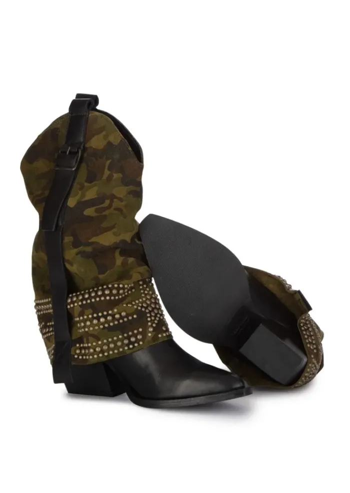 JUICE | STIEFEL MILITARE VITELLO GRÜN SCHWARZ Clearance