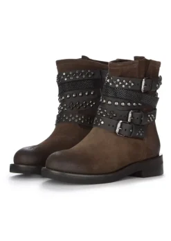 JUICE | STIEFELETTEN CAMOSCIO BROWN SCHWARZ Online