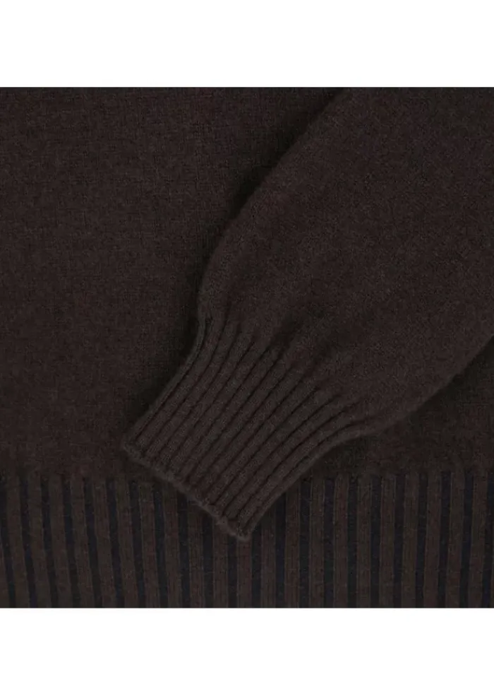 JURTA | PULLOVER GOVA MERINOWOLLE DUNKELBRAUN Fashion