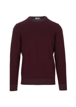JURTA | PULLOVER GOVA MERINOWOLLE BORDEAUX Discount