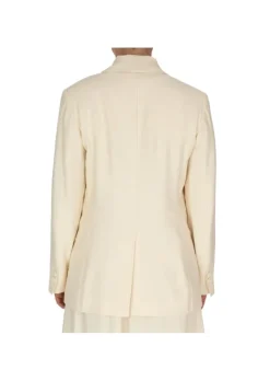 KARTIKA | BLAZER JACKE EINREIHIGER VERSCHLUSS CREMEWEIß Sale
