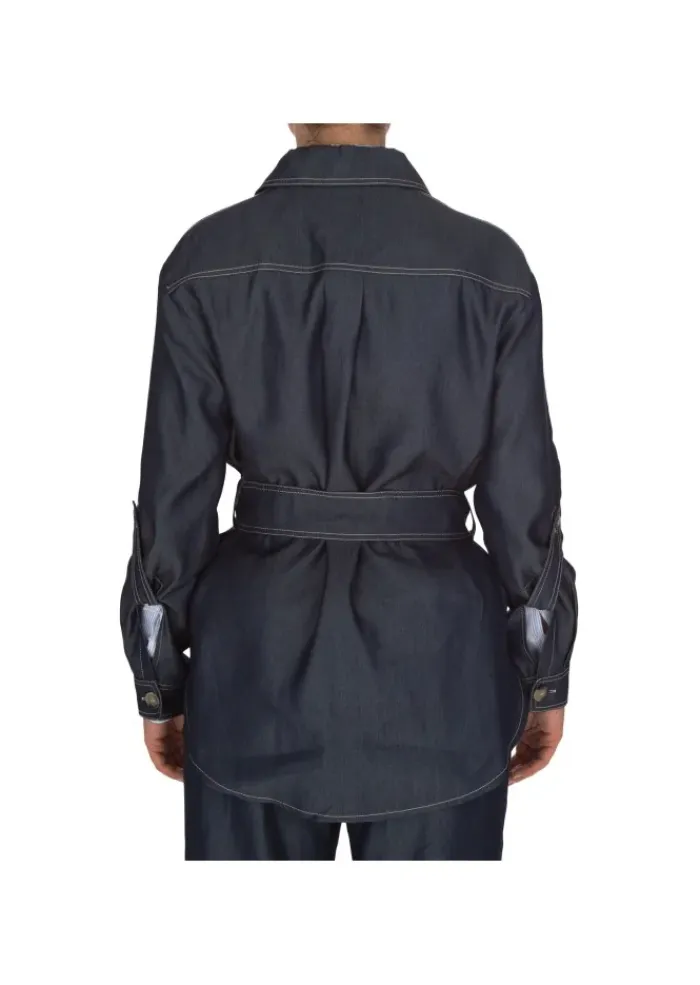 KARTIKA | JACKET GÜRTEL DENIM BLAU Fashion