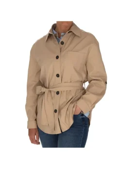 KARTIKA | KURZER TRENCHCOAT VERSTELLBAREM TAILLENGÜRTEL BEIGE Fashion