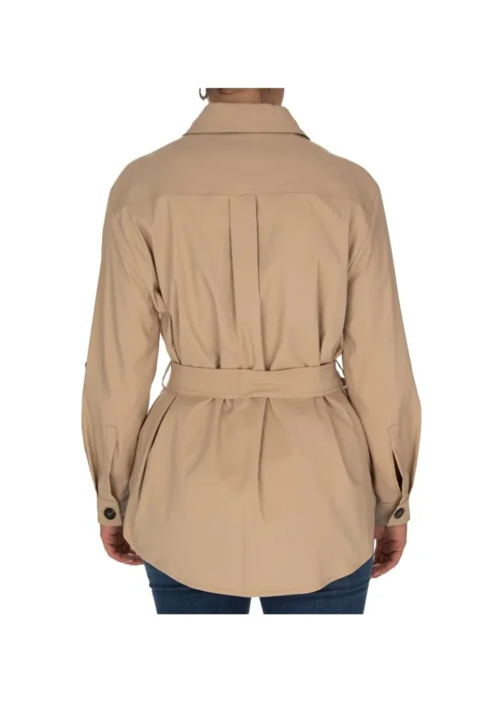 KARTIKA | KURZER TRENCHCOAT VERSTELLBAREM TAILLENGÜRTEL BEIGE Fashion