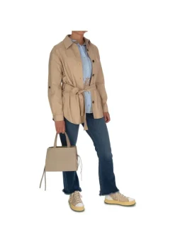 KARTIKA | KURZER TRENCHCOAT VERSTELLBAREM TAILLENGÜRTEL BEIGE Fashion